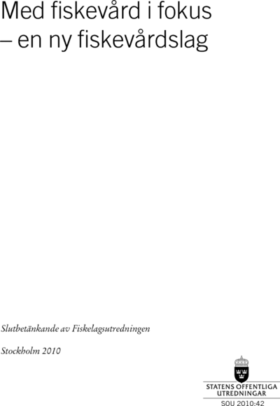 Omslaget till SOU 2010:42