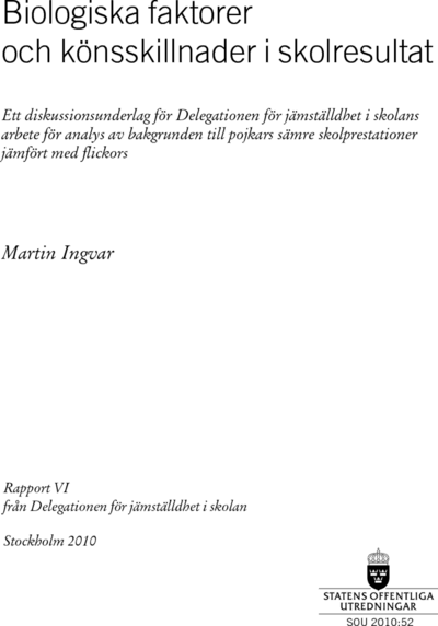 Omslaget till SOU 2010:52