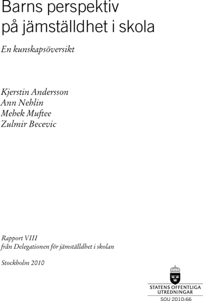 Omslaget till SOU 2010:66