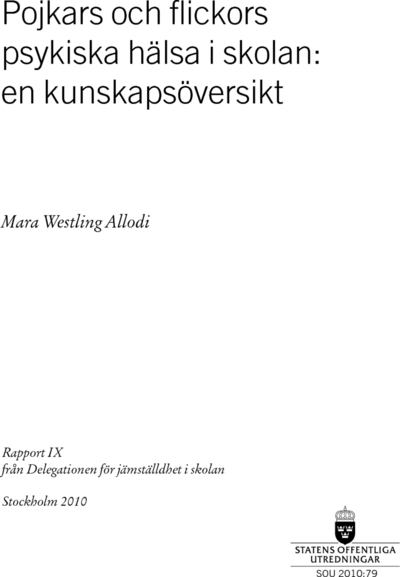 Omslaget till SOU 2010:79