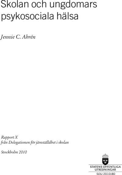 Omslaget till SOU 2010:80