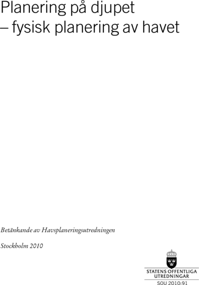 Omslaget till SOU 2010:91