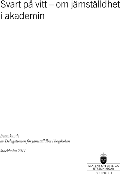 Omslaget till SOU 2011:1