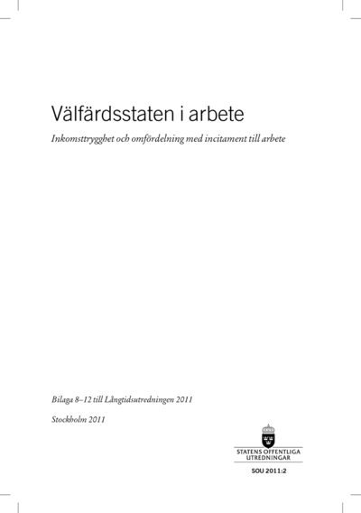 Omslaget till SOU 2011:2