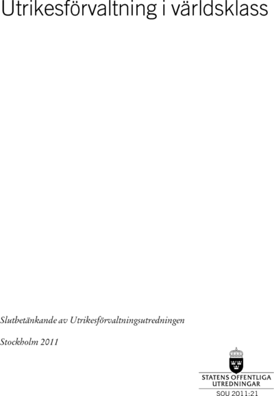 Omslaget till SOU 2011:21