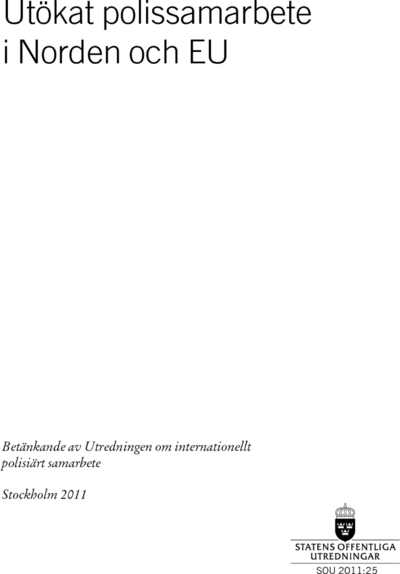 Omslaget till SOU 2011:25