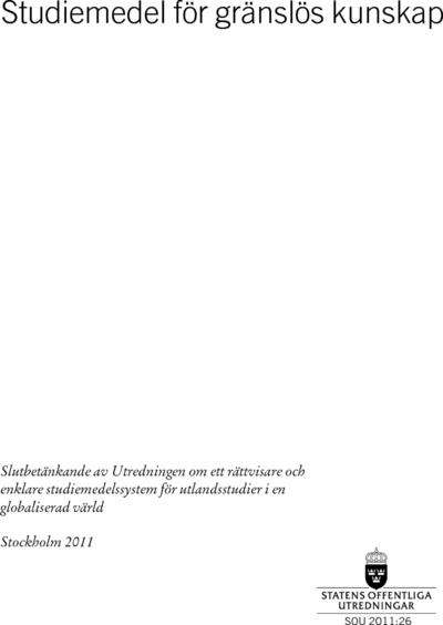 Omslaget till SOU 2011:26
