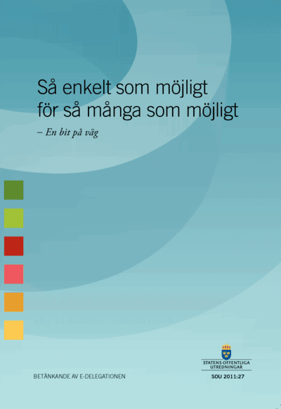 Omslaget till SOU 2011:27