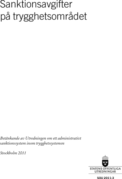 Omslaget till SOU 2011:3