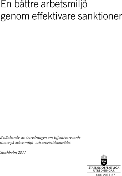 Omslaget till SOU 2011:57