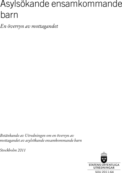 Omslaget till SOU 2011:64