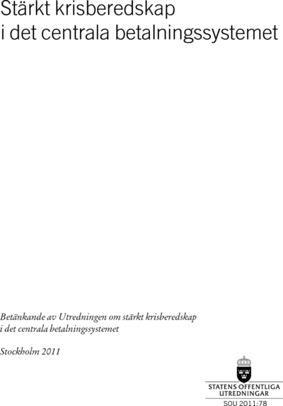 Omslaget till SOU 2011:78