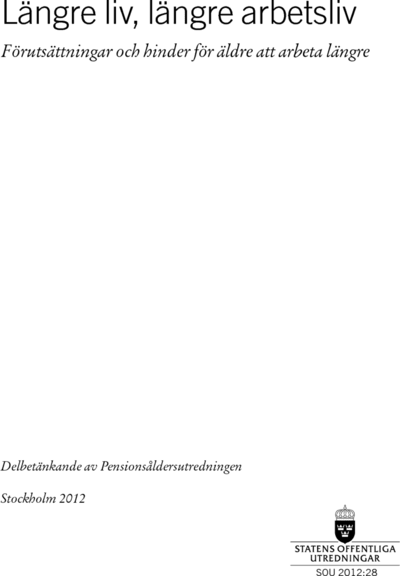 Omslaget till SOU 2012:28