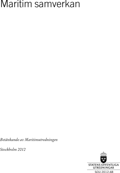 Omslaget till SOU 2012:48