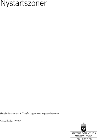 Omslaget till SOU 2012:50