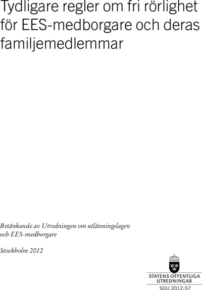 Omslaget till SOU 2012:57
