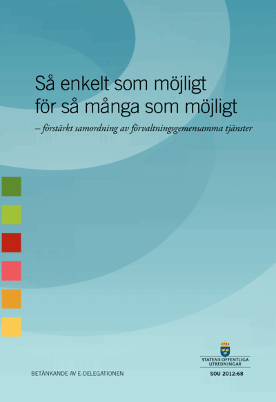 Omslaget till SOU 2012:68