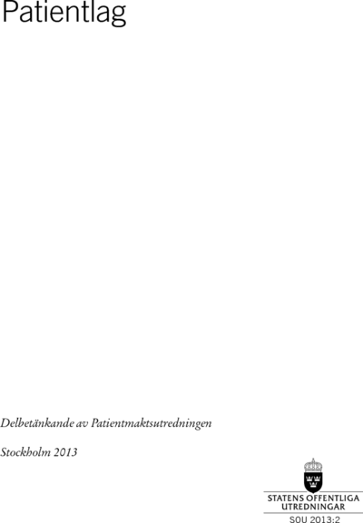 Omslaget till SOU 2013:2