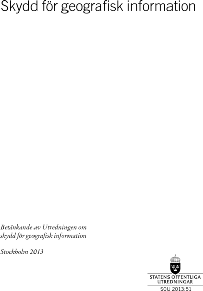 Omslaget till SOU 2013:51