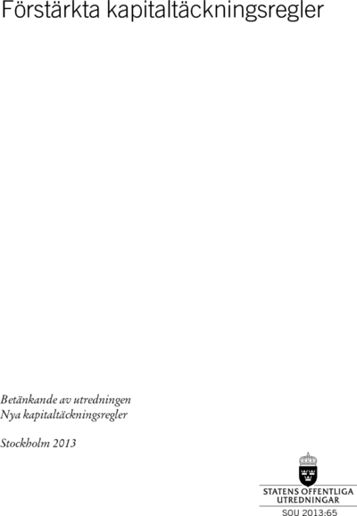 Omslaget till SOU 2013:65