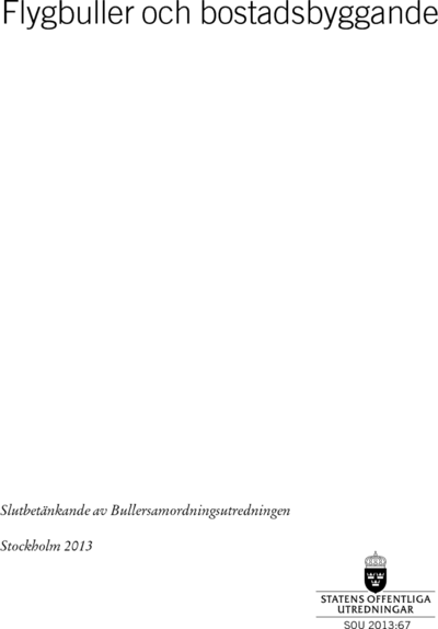 Omslaget till SOU 2013:67