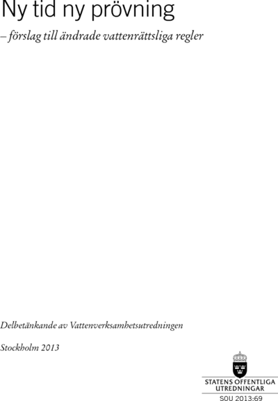Omslaget till SOU 2013:69