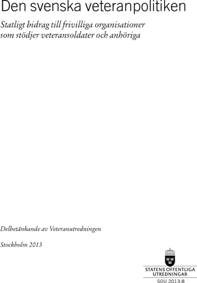 Omslaget till SOU 2013:8