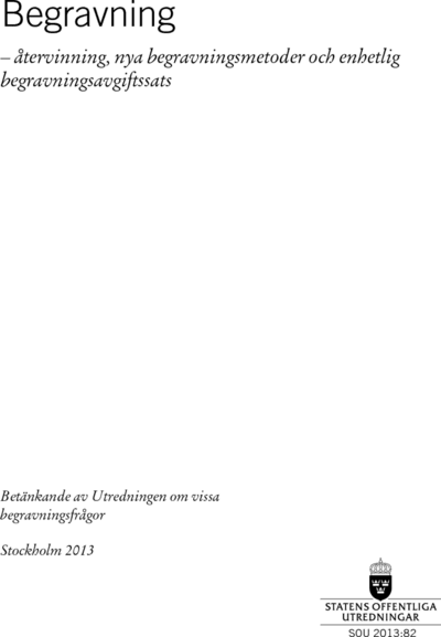 Omslaget till SOU 2013:82