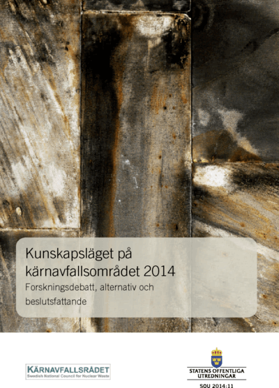 Omslaget till SOU 2014:11