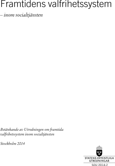 Omslaget till SOU 2014:2