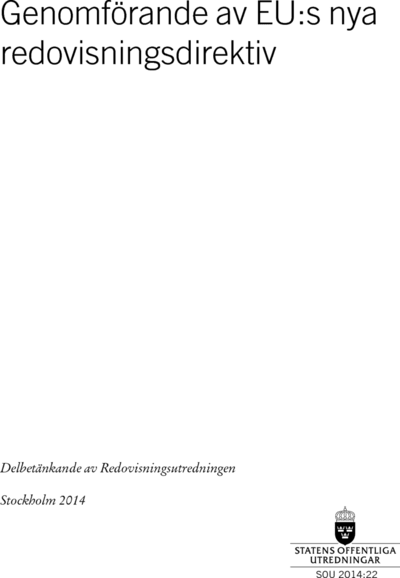 Omslaget till SOU 2014:22
