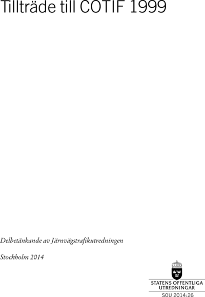 Omslaget till SOU 2014:26