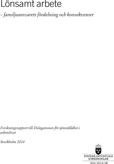 Omslaget till SOU 2014:28