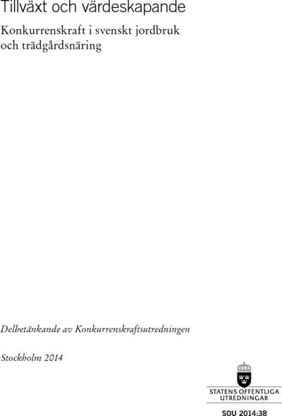 Omslaget till SOU 2014:38