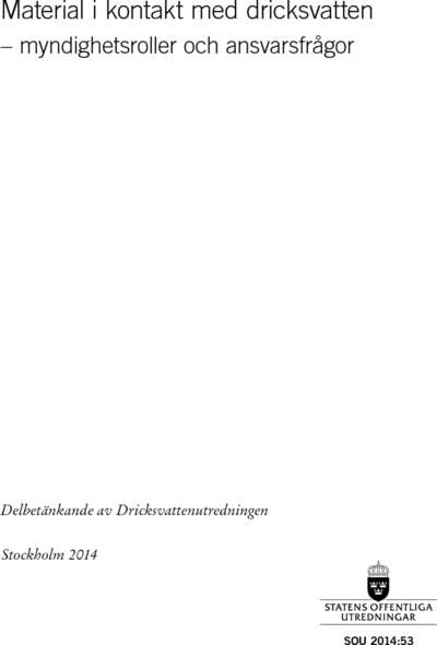 Omslaget till SOU 2014:53