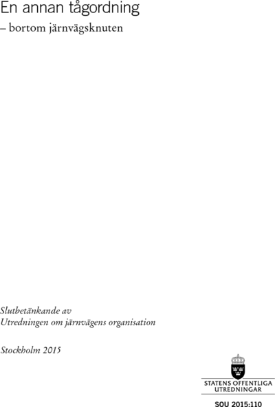 Omslaget till SOU 2015:110
