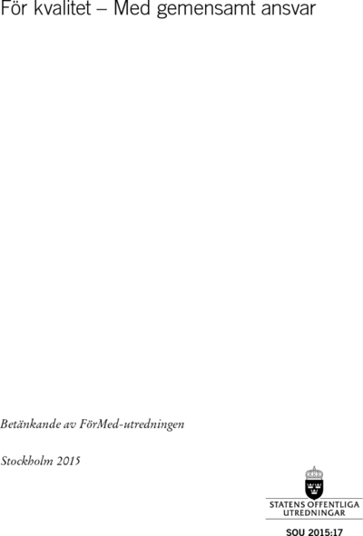 Omslaget till SOU 2015:17