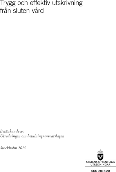 Omslaget till SOU 2015:20
