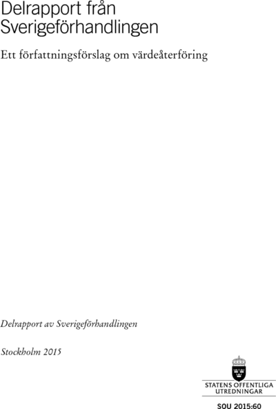 Omslaget till SOU 2015:60