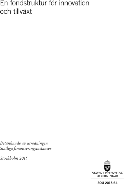 Omslaget till SOU 2015:64