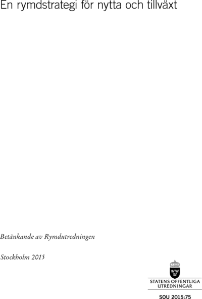 Omslaget till SOU 2015:75