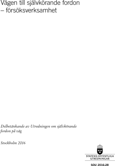 Omslaget till SOU 2016:28