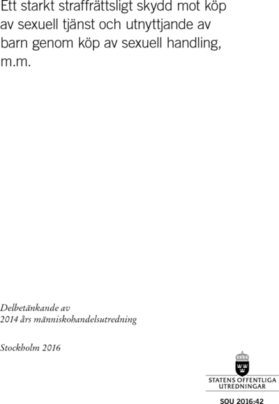 Omslaget till SOU 2016:42