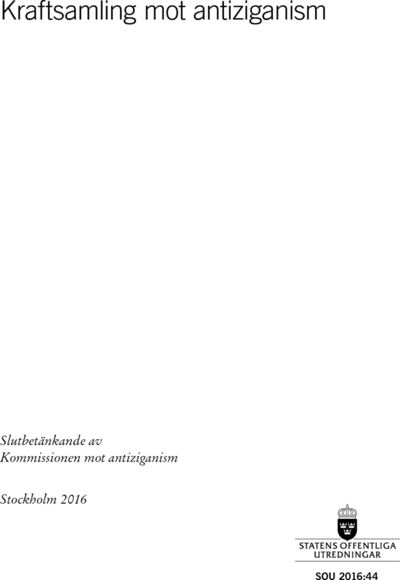 Omslaget till SOU 2016:44