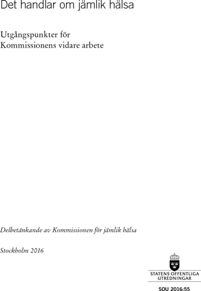 Omslaget till SOU 2016:55