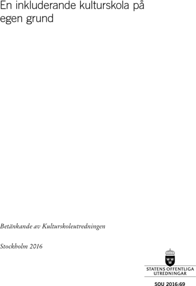 Omslaget till SOU 2016:69
