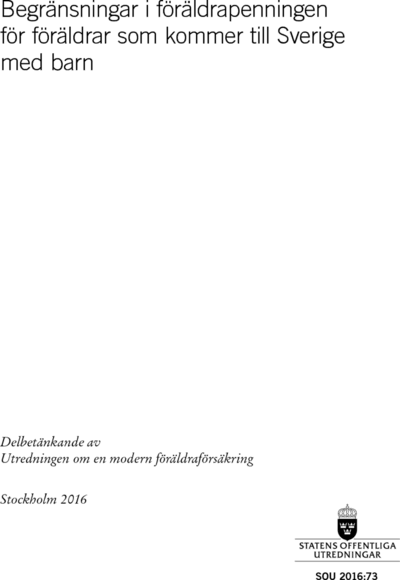 Omslaget till SOU 2016:73