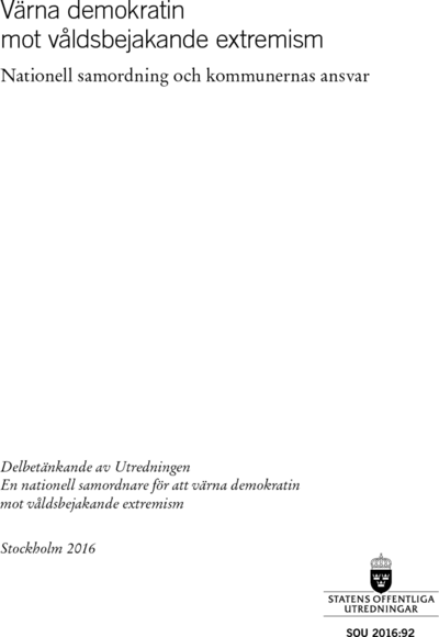 Omslaget till SOU 2016:92