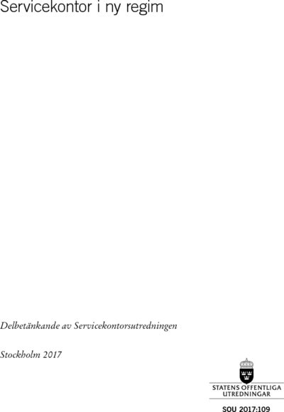 Omslaget till SOU 2017:109