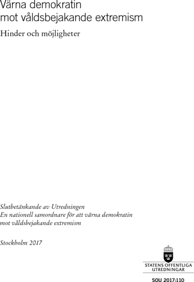 Omslaget till SOU 2017:110